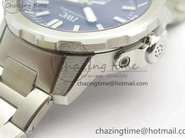 MIROTIME 0329 EasyMatch Aquatimer Automatic IW329004 V6F 1:1 Best Edition Blue Dial On SS Bracelet MIYOTA 7224